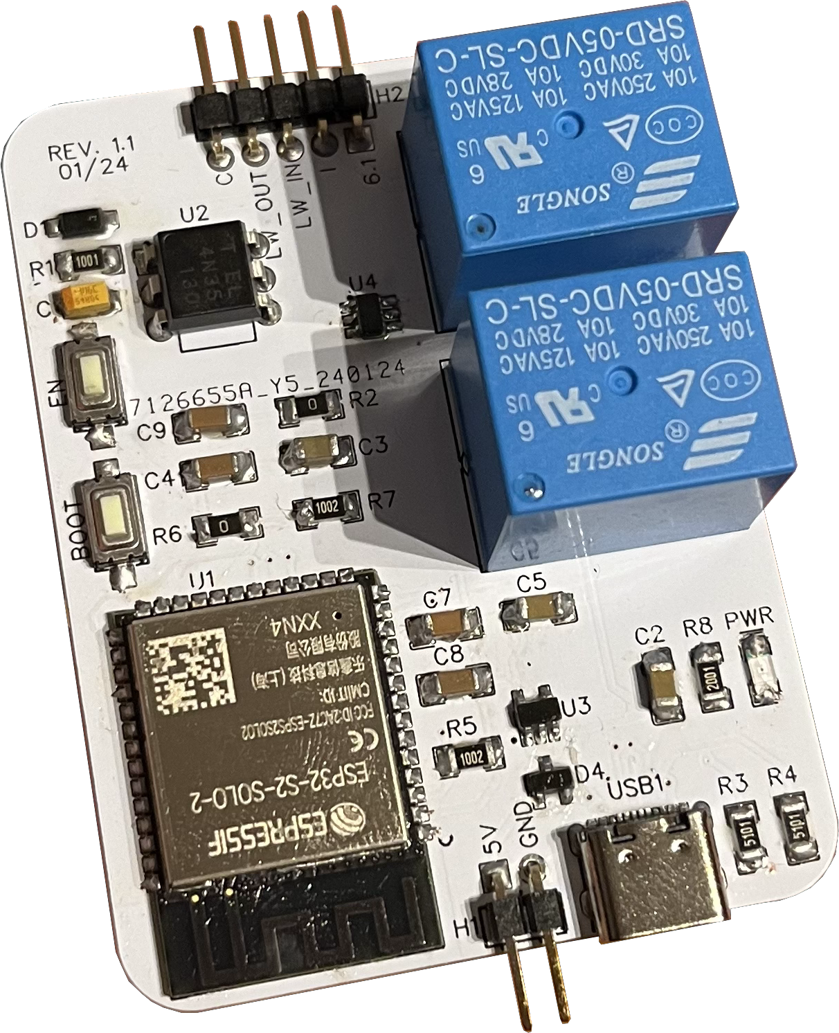 ESP32 intercom PCB